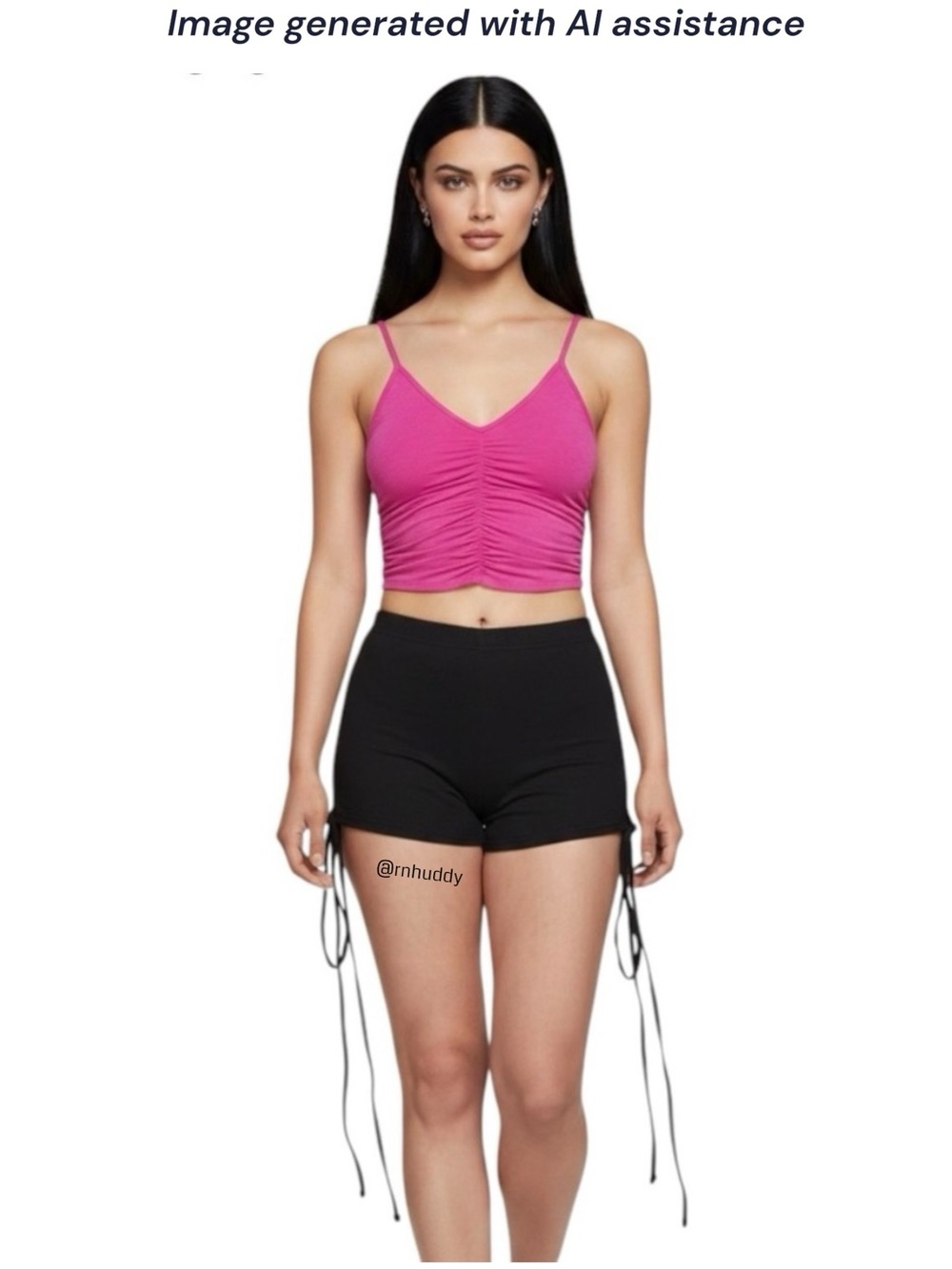 Nodress S black side tie shorts